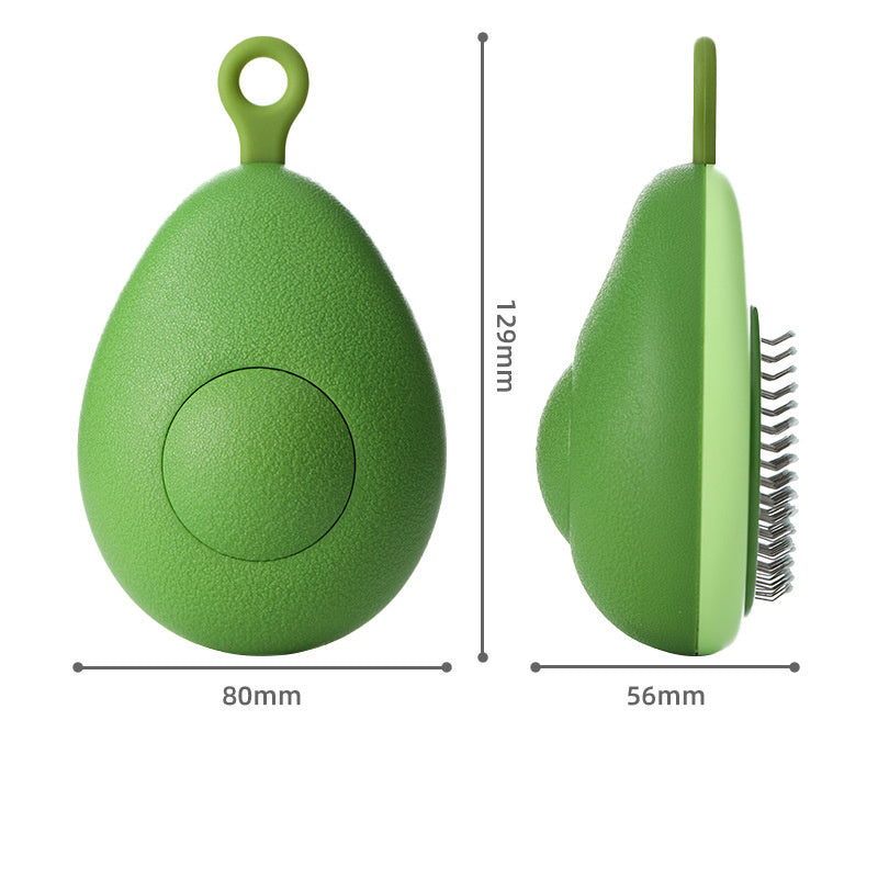 Pet Grooming Brush with One-Click Cleaning