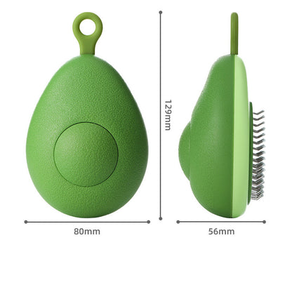 Pet Grooming Brush with One-Click Cleaning