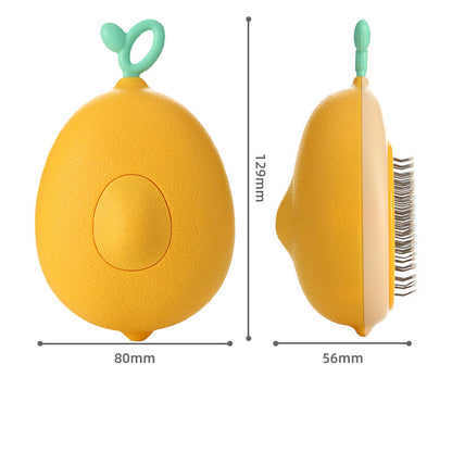 Pet Grooming Brush with One-Click Cleaning