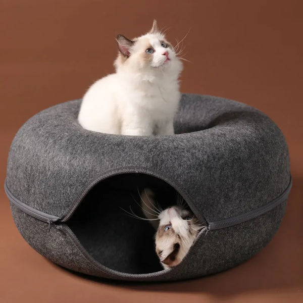 Cozy Donut Cat Nest