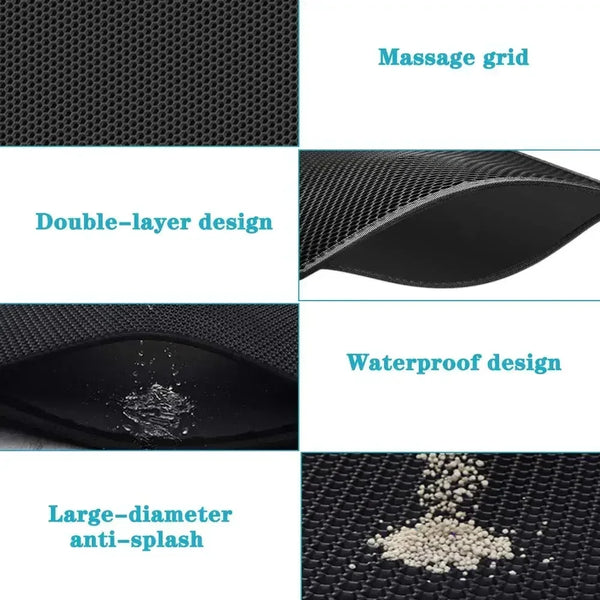 Easy-Clean Cat Litter Mat